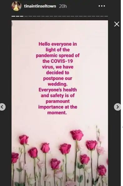 Coronavirus effect - Sarvgun Sampanna star Tina Philip postpones her wedding