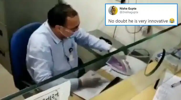 Banker's 'creative' method to disinfect cheque leaves netizens impressed
