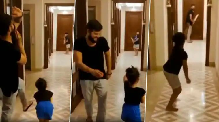 Suresh Raina Plays Indoor Cricket With Daughter Gracia Amid Coronavirus Lockdown (Watch Video)