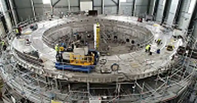 L&T installs Cryostat base in world's largest N-fusion project